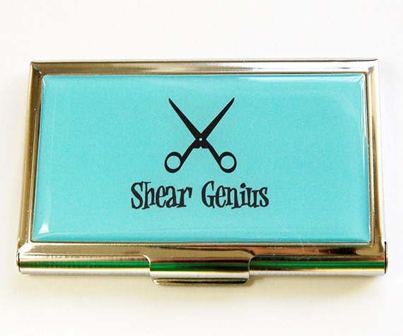 Business Card Case Hair Stylist Hairdresser Card Case