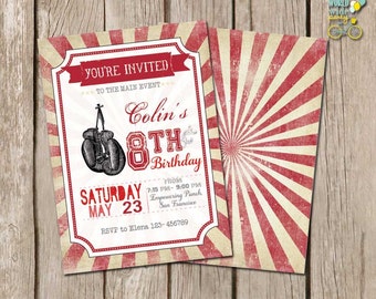 Boxing Party Invitations 10