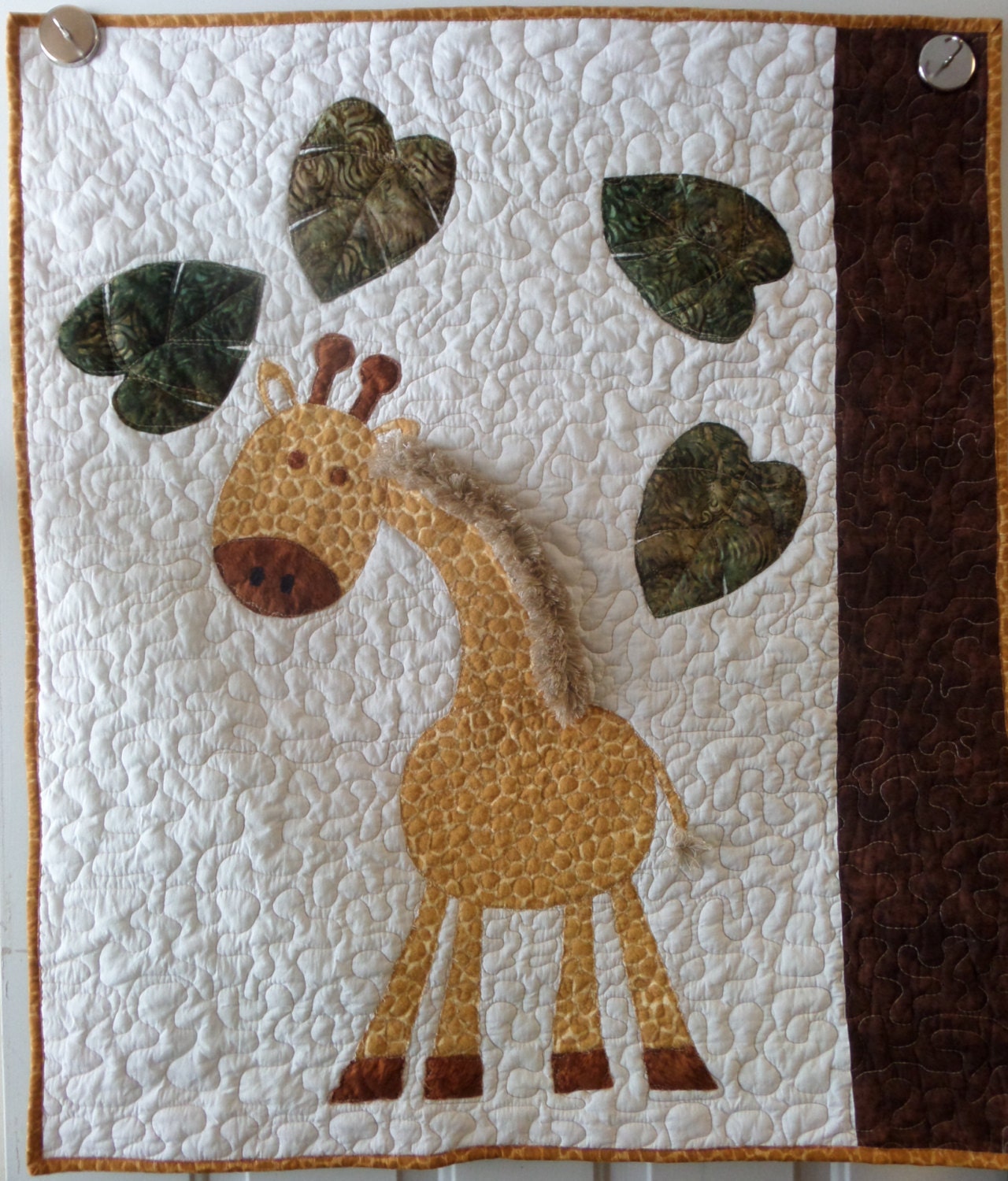 Homemade Safari Baby Quilt Giraffe Baby Blanket By Createdbymammy