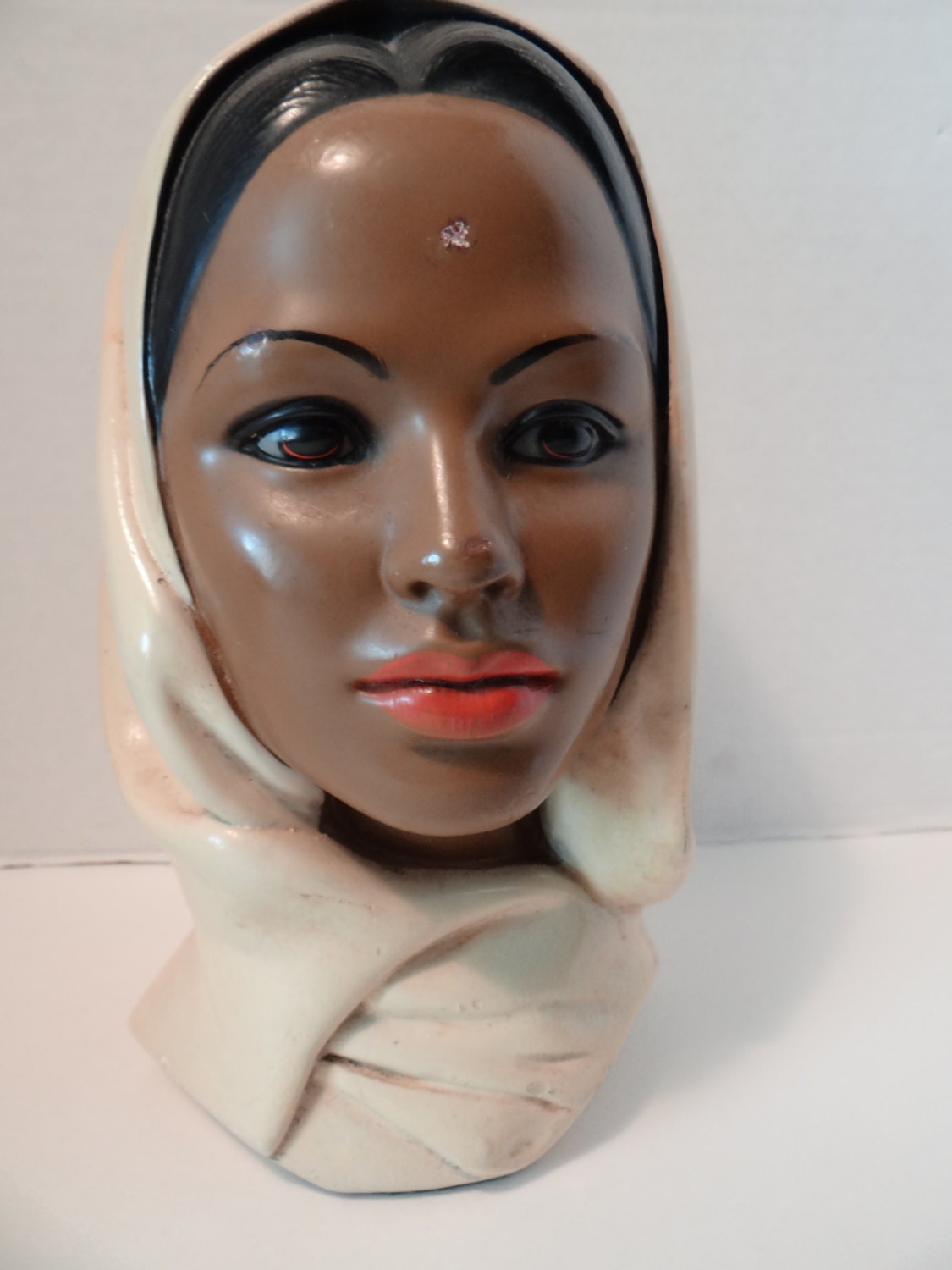 Marwal-Ind-Inc Vintage 1950's Marwal Ind Inc Chalkware Ethnic by MyYourTreasure