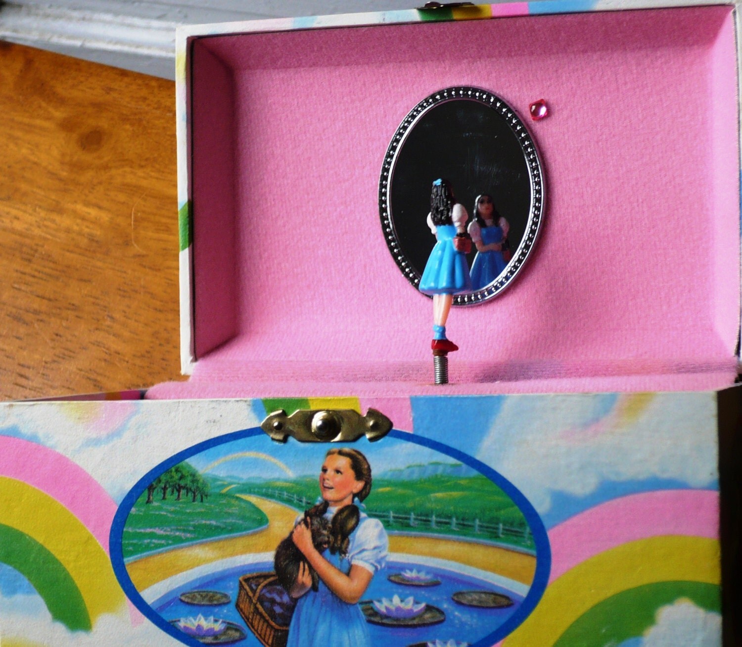 Vintage Dorothy Wizard of Oz Music Jewelry Box Somewhere Over
