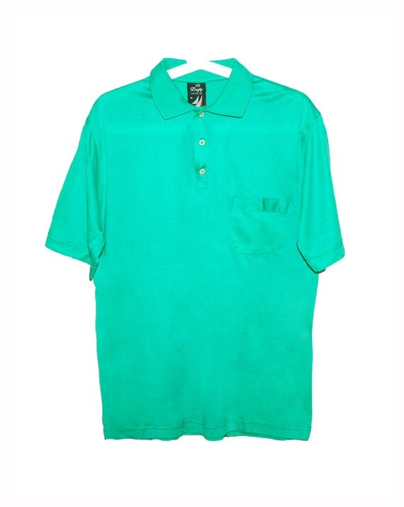 Items similar to Emerald Green Polo Shirt - party beach golf tshirt ...