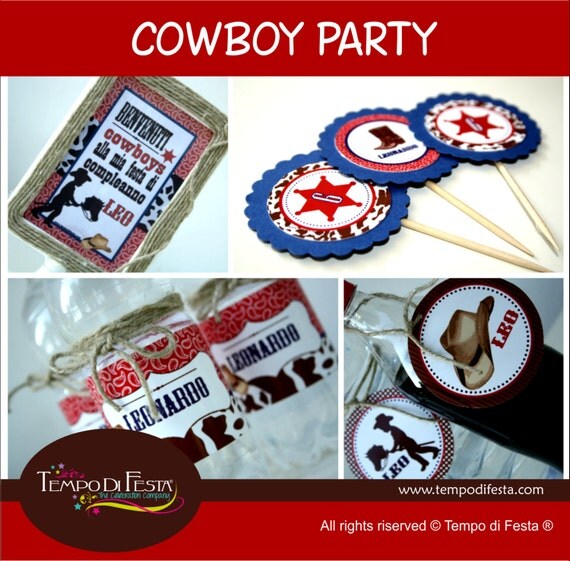 Cowboy Printable birthday Party Il_570xn