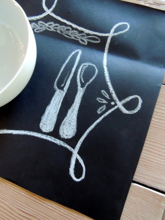 Chalkboard Paper Roll 30 feet Chalkboard Gift Wrap 30 ft