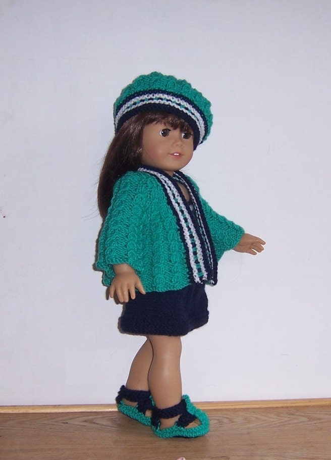 American Girl, 18 inch PDF dolls clothes knitting pattern ...