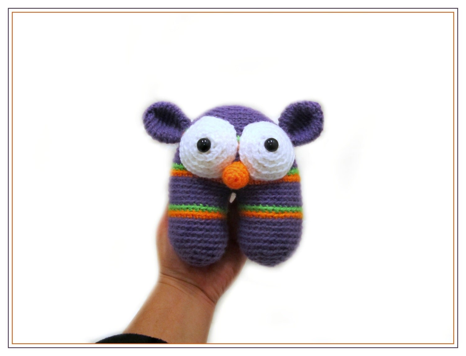 Crochet Purple Monster Amigurumi Alien Stuffed Toy by ...