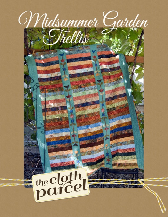 Items similar to Midsummer Garden Trellis Quilt PDF Pattern on Etsy