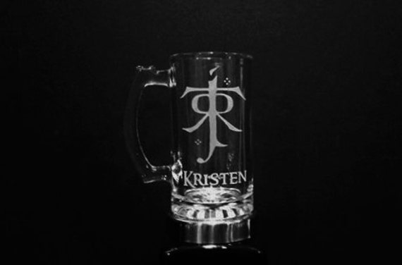 Lord of the Rings Gift. Hobbit Mug. the One Ring Mug. Custom Beer