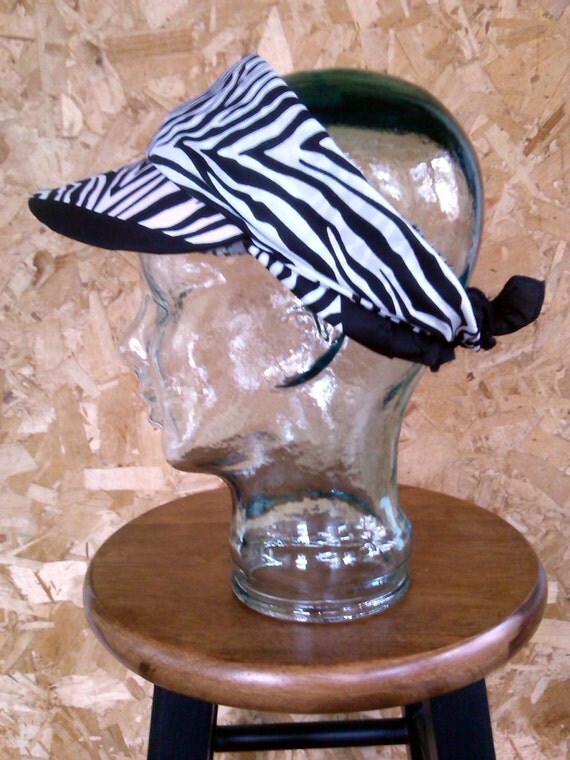 Bandana Visors Ready to Ship by KnitStyleMN on Etsy