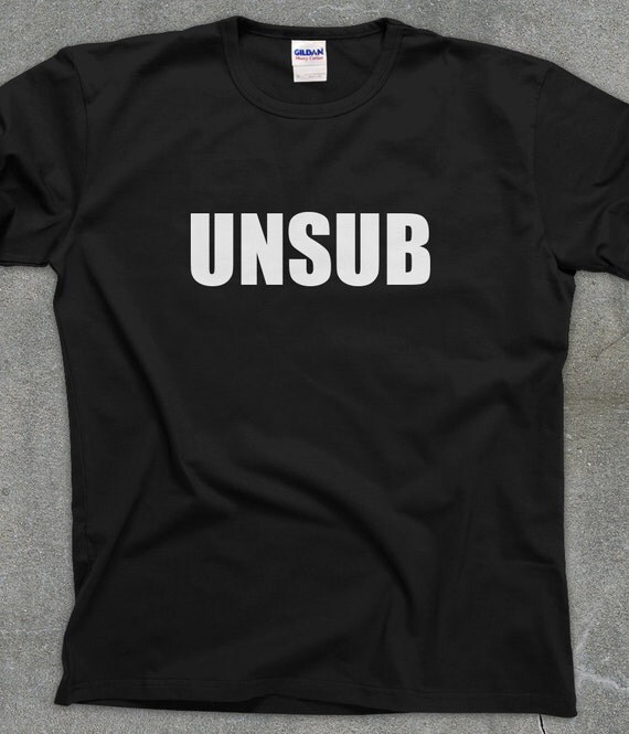 Unsub Criminal Minds crime show fan unisex men's