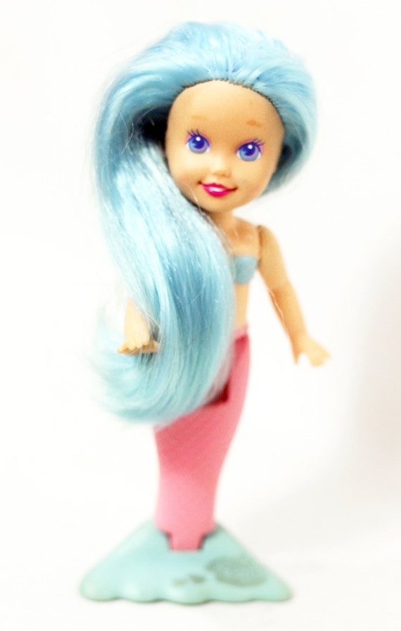 vintage tights unique Blue My Vintage PLAYSKOOL Pretty Hair Hasbro Mermaid Original 1991