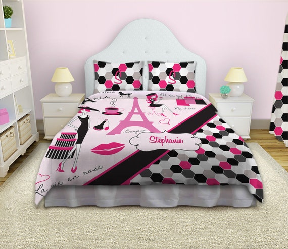 pink comforter paris theme bedding by eloquentinnovations pink comforter paris theme bedding by eloquentinnovations