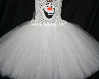 Olaf Inspired Tutu Dress, Olaf Tutu Dress, Frozen Tutu Dress, Olaf, Snowman Tutu Dress