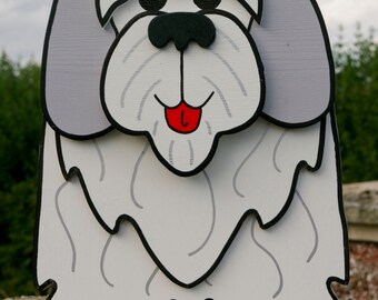 Bichon Frise Planter. Garden Ornaments. Garden Decorations.