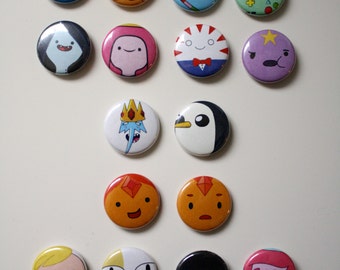 Adventure Time Buttons - Pick Your Own