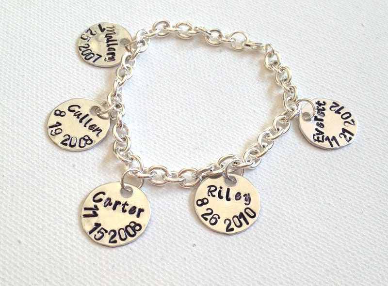 Mother Charm Bracelet Grandma Charm Bracelet Grandchildren