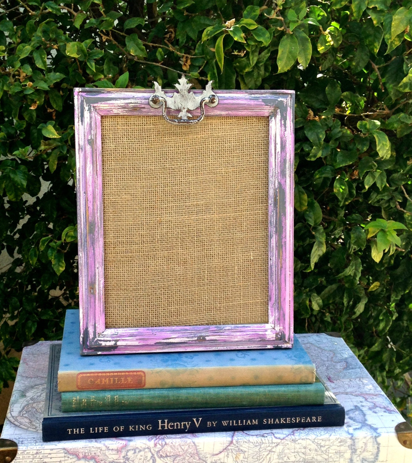 Distressed Wood Boho Picture Frame/Gift for Her/Upcycled