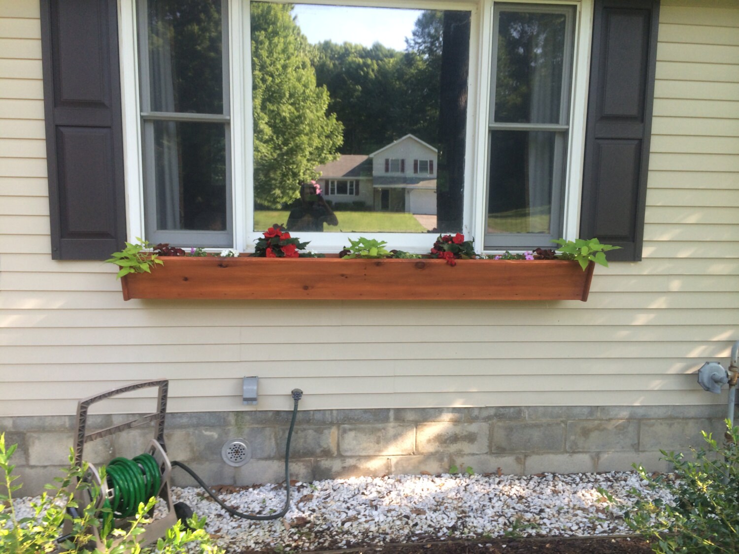 Window planter boxes Cedar hand made to by SavvyCustomBuilders