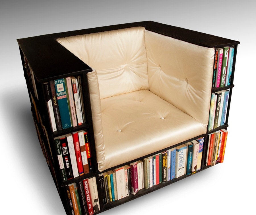 Luxury Club Library Bookcase Chair Made to by TheLibraryChair