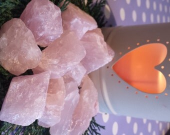 Rough Rose Quartz Pieces - Raw, Healing, Crystal Therapy, Reiki