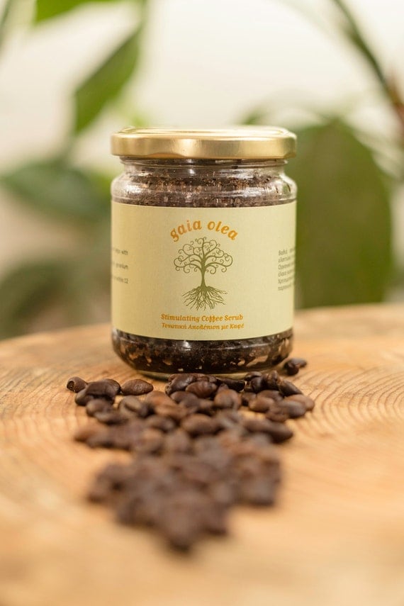 Natural Handmade Coffee Scrub, Anti-Cellulite Stimulating Body Scrub