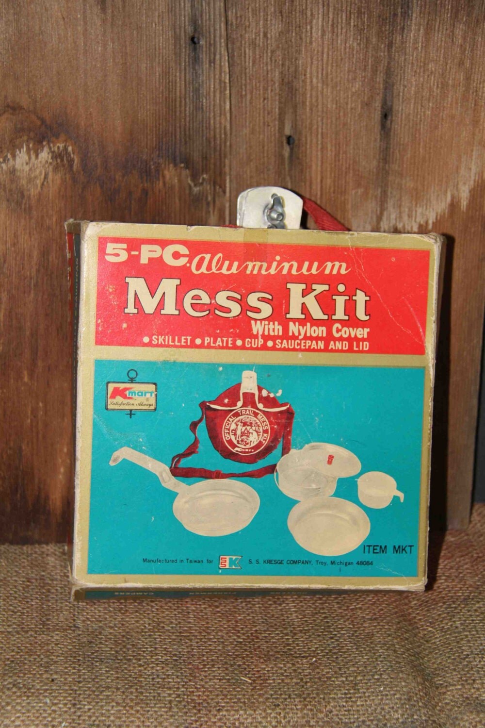 Vintage 1960's 5 Piece Mess Kit From Kmart Used For Boy