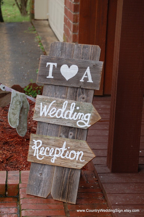 Rustic Wedding Reception Signs 5