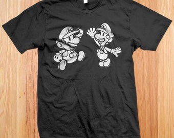 mario and luigi tshirt