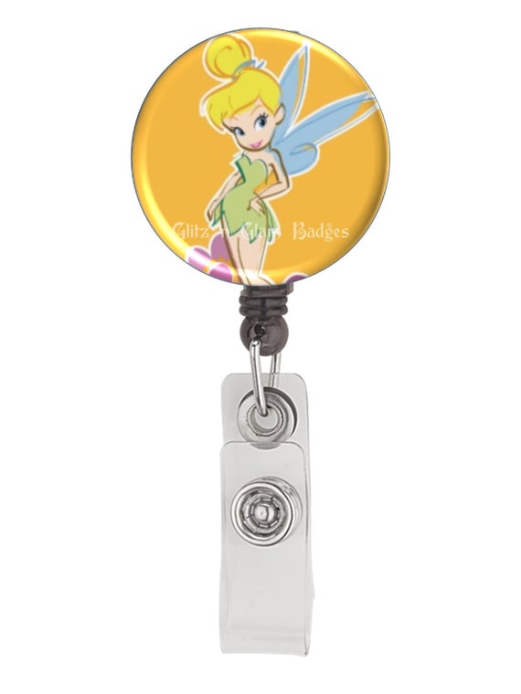 Disney's Tinkerbell Retractable ID Badge by GlitznGlamBadges