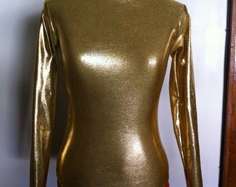 Holographic Caged Bodysuit Iridescent Leotard Metallic