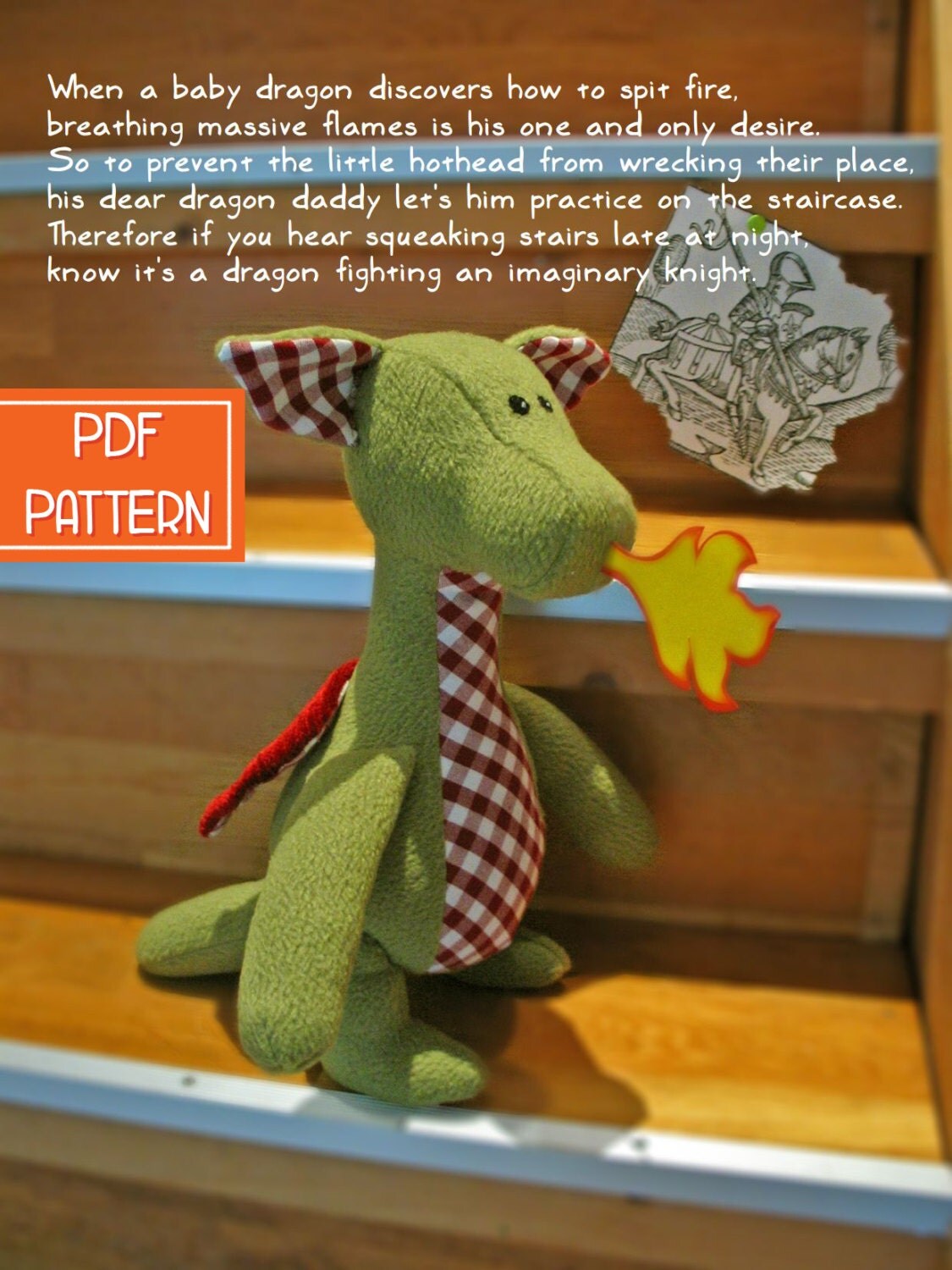 Dragon plush pattern