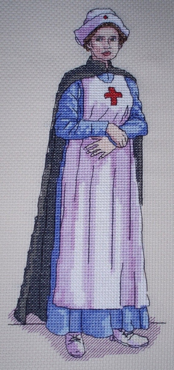 KL141 WW1 Nurse Counted Cross Stitch Kit