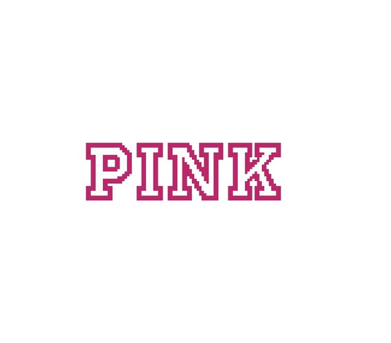 Victoria's Secret Pink Cross Stitch Pattern PDF Instant