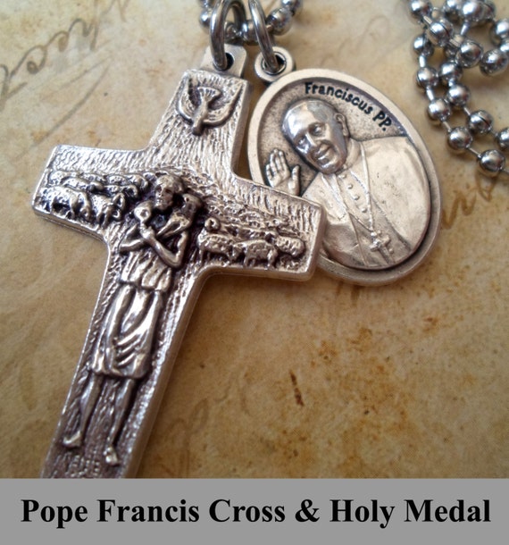 Pope Francis Cross Necklace Official Cross of by MarysPrayers