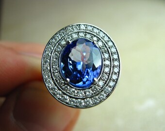 Antique tanzanite engagement rings