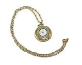 Vintage watch necklace  , Gorgeous pendant antique clock from 1960's , Swiss watch pendant Vintage watch necklace  , Gorgeous pendant antique clock from 1960's , Swiss watch pendant
