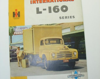 1950s Vintage International Harvester L-160 Series Brochure Original International Ephemera