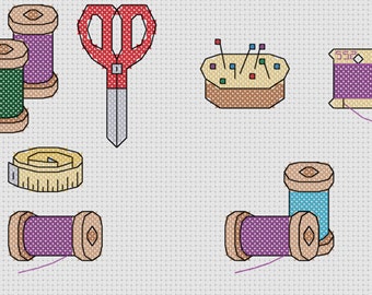 Sewing Supplies - Threads - Cross Stitch Pattern