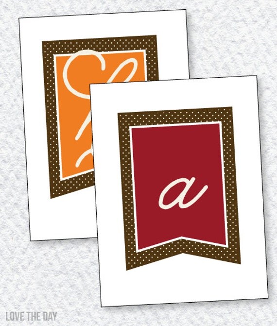 Thanksgiving PRINTABLES: Happy Thanksgiving Garland by Love The Day Il_570xn