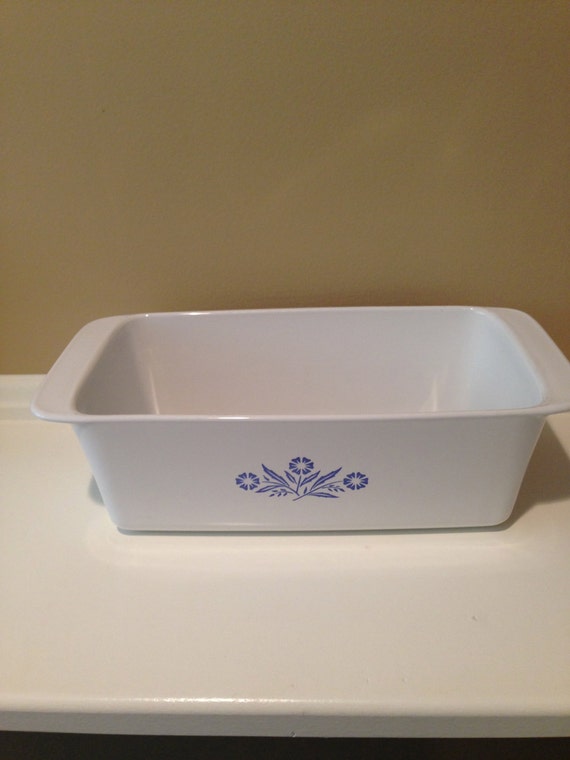 Corning Ware Bread Cornflower Blue Loaf Pan by HappyPAWStoyou