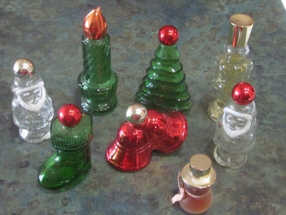 vintage avon christmas bottle decorations qty of 8 vintage avon christmas bottle decorations qty of 8