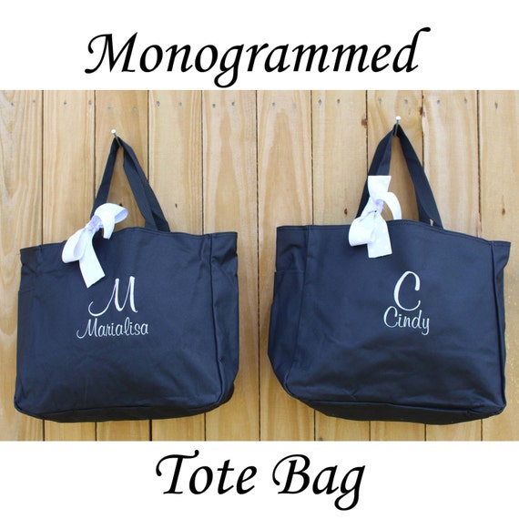 ... Gift Tote Bag Personalized Tote, Bridesmaids Gift, Monogrammed Tote