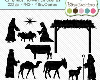 Popular items for nativity silhouette on Etsy