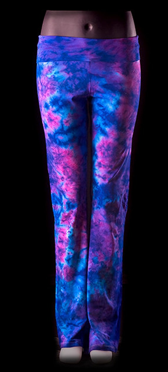 pants dye tie Blueberry Purple Hippie Tights Yoga Tie Dye Pant Dance