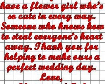 Flower Girl handkerchief-hankie-hanky includes shipping in the US.