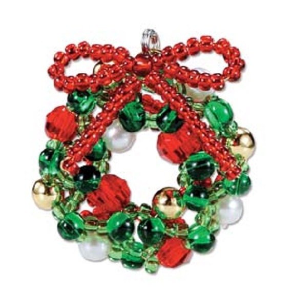 seed bead kit miyuki no 39 christmas wreath beading kit seed bead kit miyuki no 39 christmas wreath beading kit