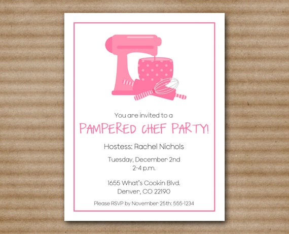 Pampered Chef Party Invitation 10