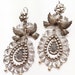 Frida Style earrings Flower, Lovebirds and filigree. Large SALE