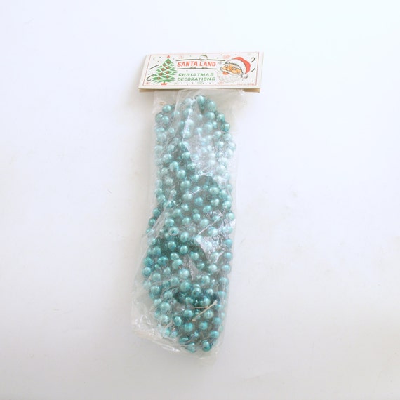 vintage glass bead garland christmas tree aqua vintage glass bead garland christmas tree aqua