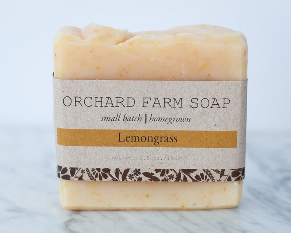 Lemongrass Calendula Natural Soap Sensitive Skin